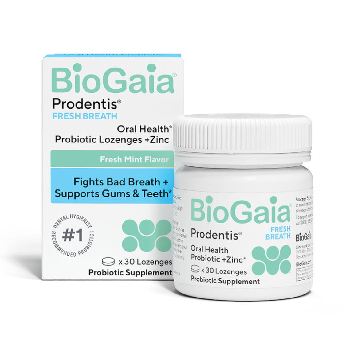 Pastillas probióticas para la salud bucal